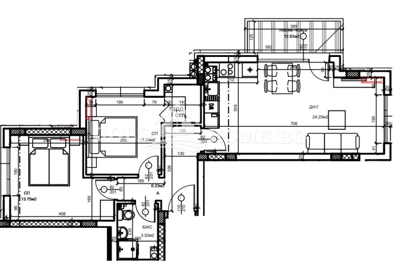 Na prodej  2 ložnice Plovdiv , Christo Smirnenski , 93 m2 | 24377729 - obraz [2]