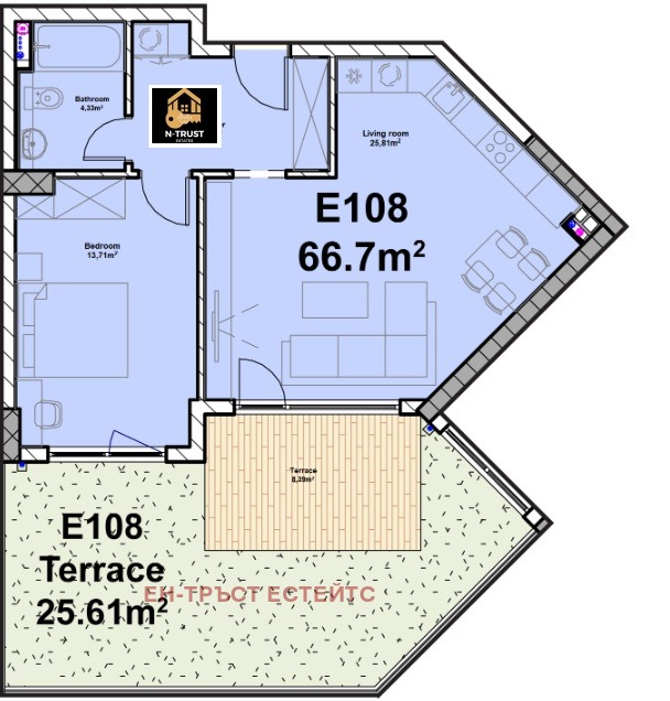 Продава 2-СТАЕН, гр. София, Полигона, снимка 2 - Апартаменти - 53350478