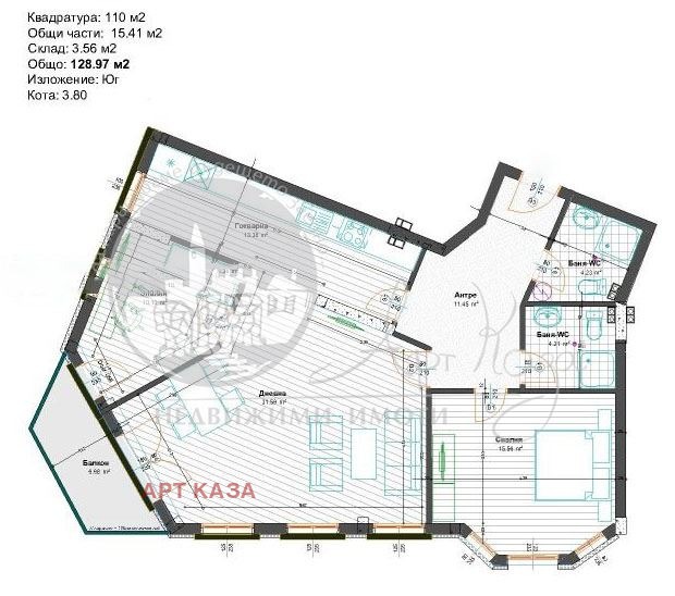 Zu verkaufen  2 Schlafzimmer region Plowdiw , Wojwodinowo , 129 qm | 53568848