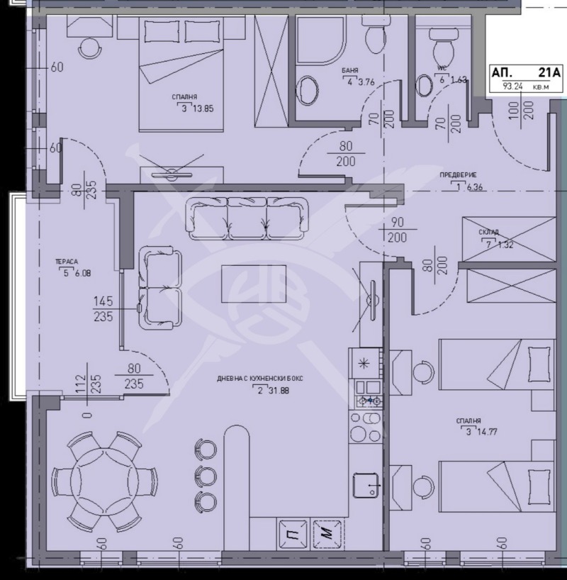 Продава 3-СТАЕН, гр. София, Малинова долина, снимка 1 - Aпартаменти - 49088409