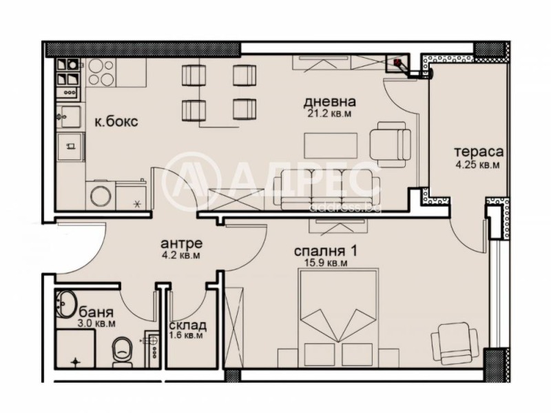 Продава 2-СТАЕН, гр. София, Витоша, снимка 2 - Апартаменти - 52563662