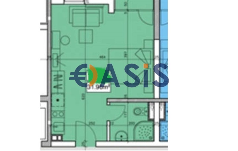 Til salgs  Studio region Burgas , k.k. Slansjev brjag , 42 kvm | 16981037 - bilde [13]