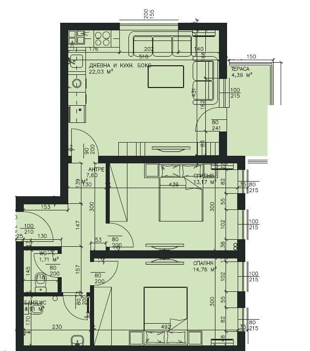 Satılık  2 yatak odası Plovdiv , Ostromila , 101 metrekare | 31878876