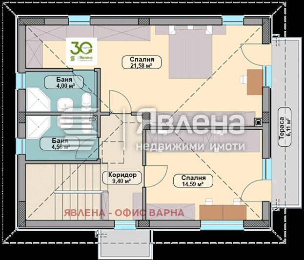 Продава  Къща област Варна , с. Приселци , 158 кв.м | 57089940 - изображение [3]