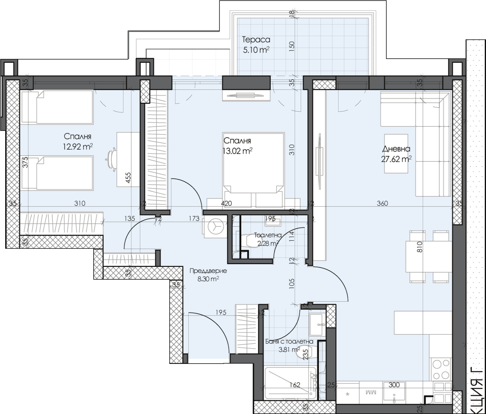 Продава 3-СТАЕН, гр. Пловдив, Гагарин, снимка 2 - Апартаменти - 52469829