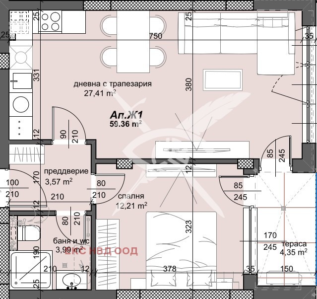 Продава 2-СТАЕН, гр. Пловдив, Тракия, снимка 1 - Aпартаменти - 47542871