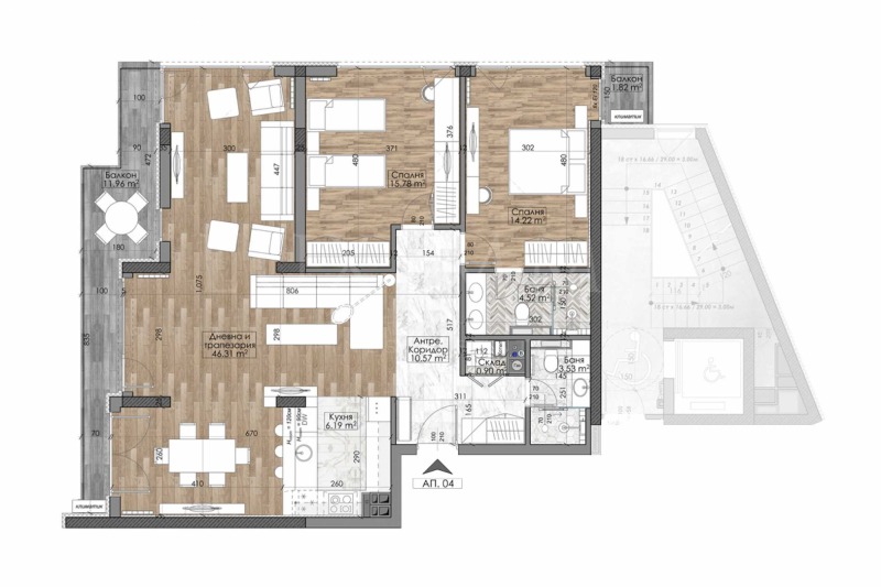 De vânzare  2 dormitoare Sofia , Manastirsci livadi , 146 mp | 29673716