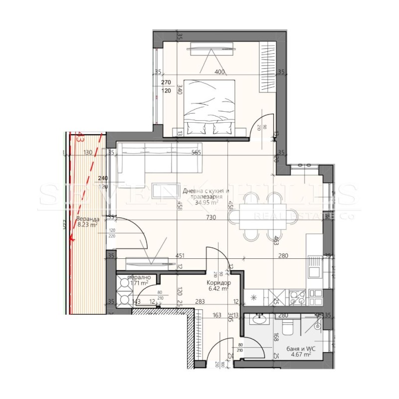 Na prodej  1 ložnice Plovdiv , Christo Smirnenski , 130 m2 | 52228731 - obraz [2]