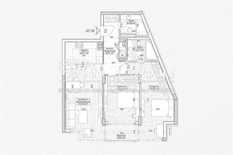 Продава 3-СТАЕН, гр. София, Манастирски ливади, снимка 3 - Aпартаменти - 47786014