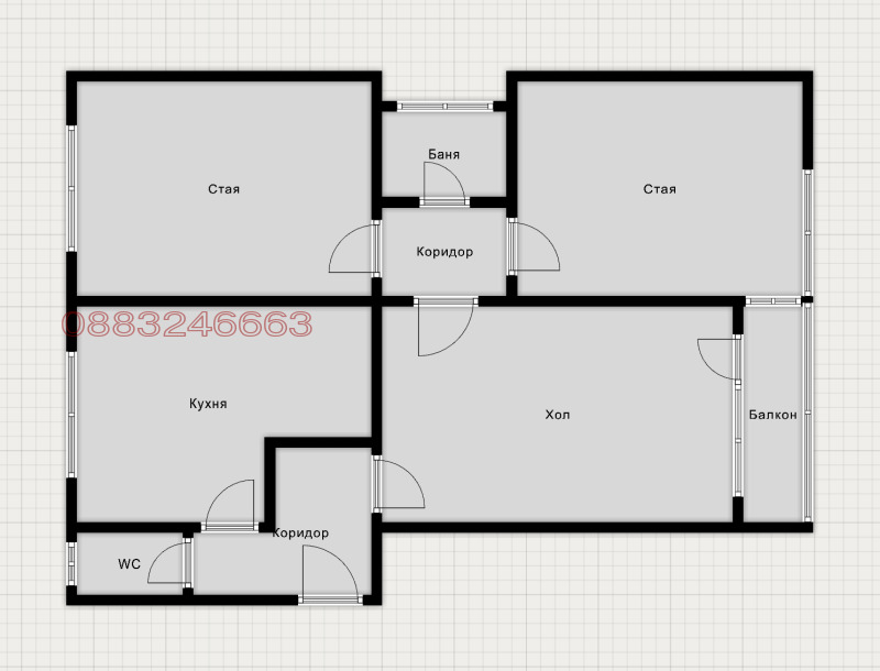 Продава 4-СТАЕН, гр. София, Център, снимка 4 - Апартаменти - 53408404