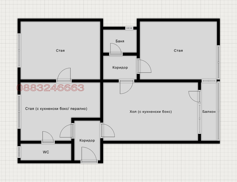 Продава 4-СТАЕН, гр. София, Център, снимка 3 - Апартаменти - 53408404