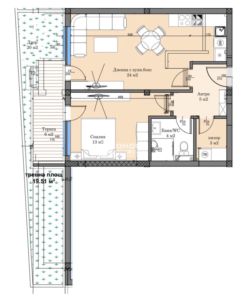 Продается  1 спальня Пловдив , Кършияка , 93 кв.м | 77561426 - изображение [5]