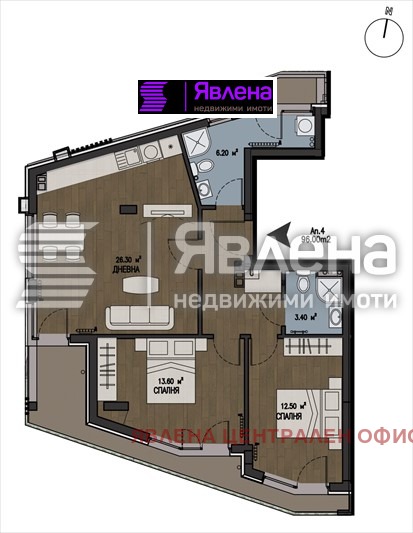 Продава  3-стаен град София , м-т Гърдова глава , 114 кв.м | 24652296 - изображение [3]