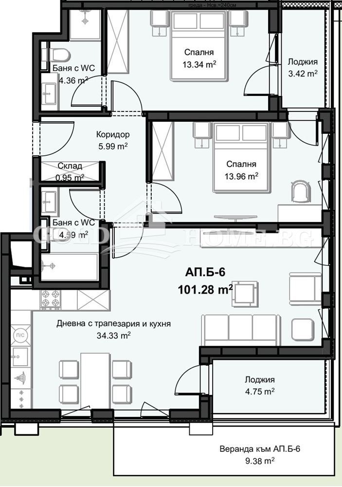 Продава 3-СТАЕН, гр. Пловдив, Христо Смирненски, снимка 4 - Апартаменти - 55801084