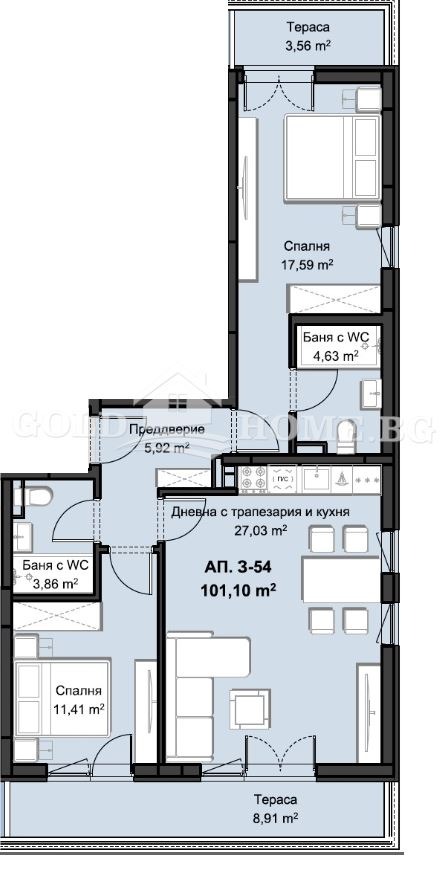 Продава 3-СТАЕН, гр. Пловдив, Христо Смирненски, снимка 8 - Апартаменти - 55801084