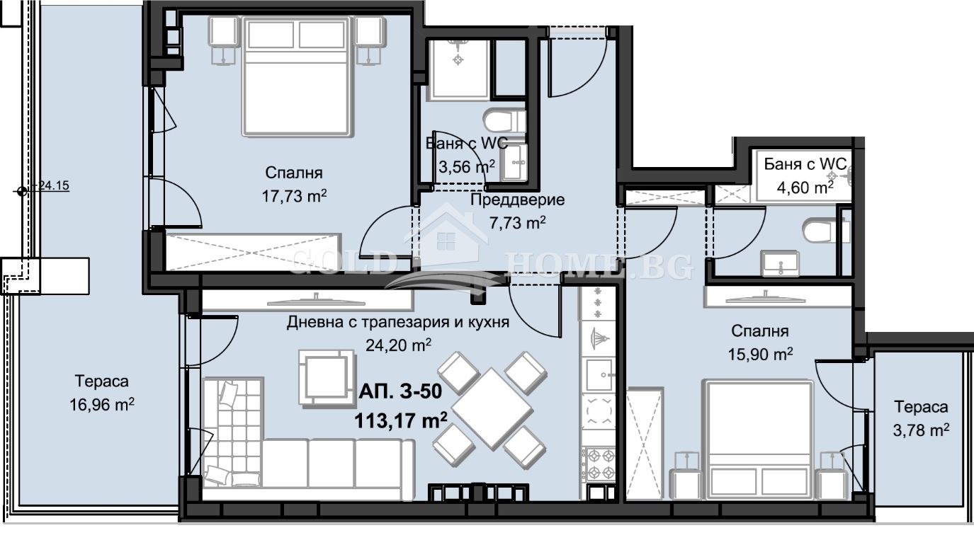 Продава 3-СТАЕН, гр. Пловдив, Христо Смирненски, снимка 10 - Апартаменти - 55801084