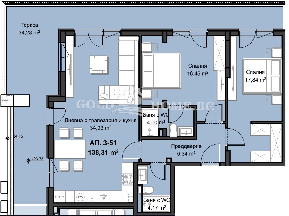 Продава 3-СТАЕН, гр. Пловдив, Христо Смирненски, снимка 12 - Апартаменти - 55801084