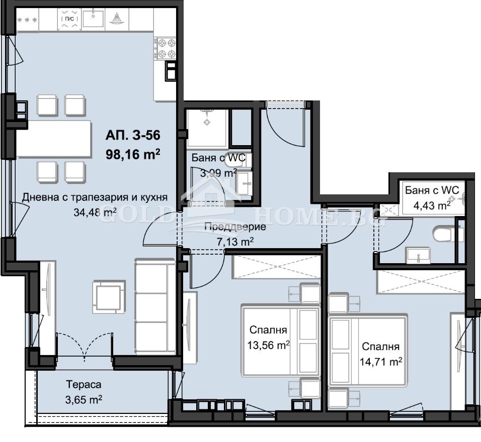 Продава 3-СТАЕН, гр. Пловдив, Христо Смирненски, снимка 9 - Апартаменти - 55801084