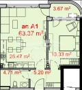 Продава 2-СТАЕН, град Бургас, Изгрев • 138790 € / 271449.65 лв. • 48020170 3