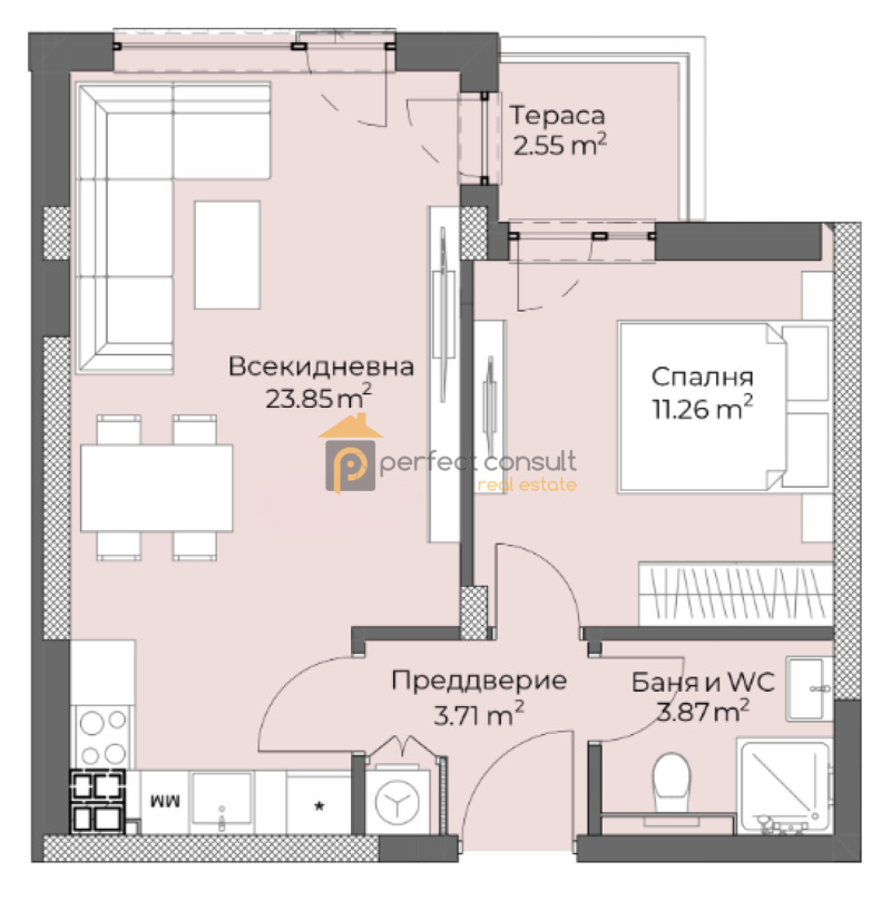 À vendre  1 chambre Plovdiv , Hristo Smirnenski , 66 m² | 18933378