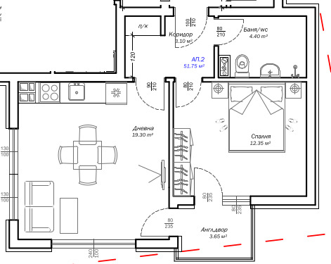 De vânzare  1 dormitor Varna , Vâzrajdane 3 , 60 mp | 24347753 - imagine [7]