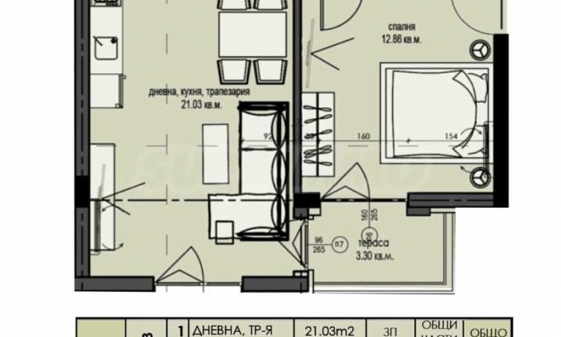 Satılık  1 yatak odası bölge Pazarcık , Velingrad , 69 metrekare | 91340533 - görüntü [2]