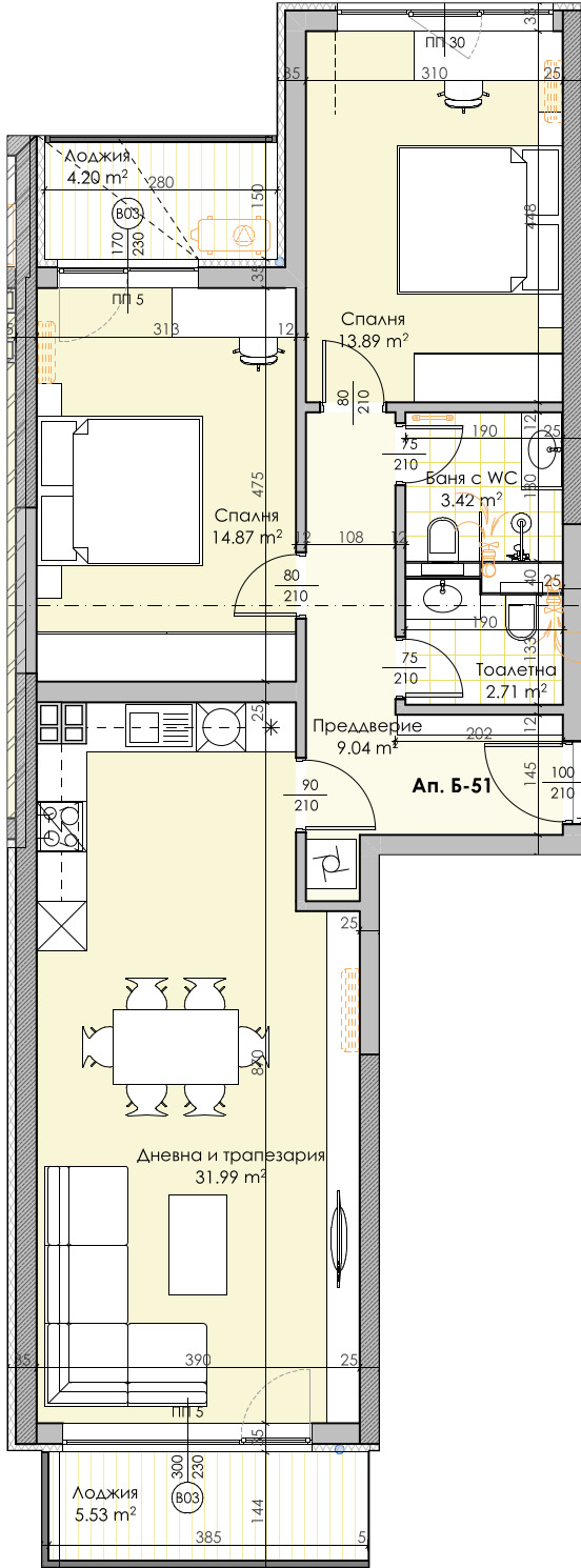 Te koop  2 slaapkamers Plovdiv , Karsjijaka , 121 m² | 14903638 - afbeelding [3]