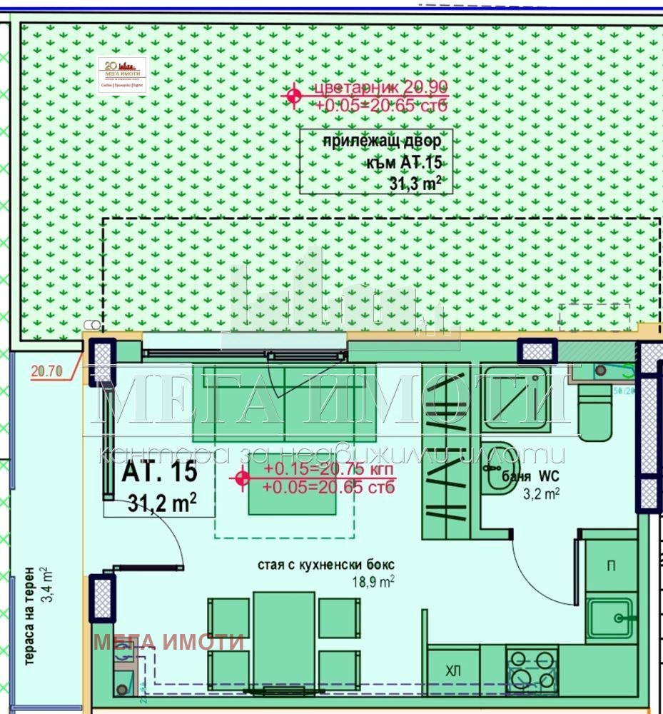 Продава 1-СТАЕН, гр. Приморско, област Бургас, снимка 2 - Апартаменти - 55114183