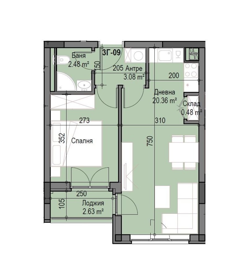 Продава  2-стаен град София , Подуяне , 58 кв.м | 58337078 - изображение [2]