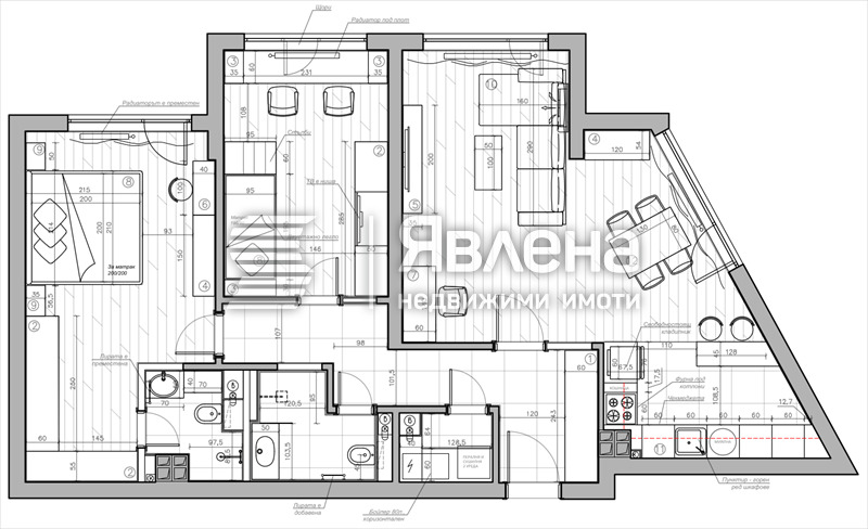 In vendita  2 camere da letto Sofia , Poligona , 126 mq | 57682229 - Immagine [17]