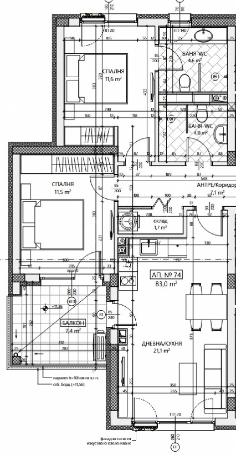 Till salu  2 sovrum region Burgas , Nesebar , 94 kvm | 20320571 - bild [2]
