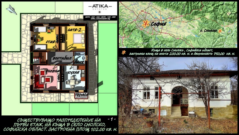 Продава КЪЩА, с. Смолско, област София област, снимка 1 - Къщи - 48421683