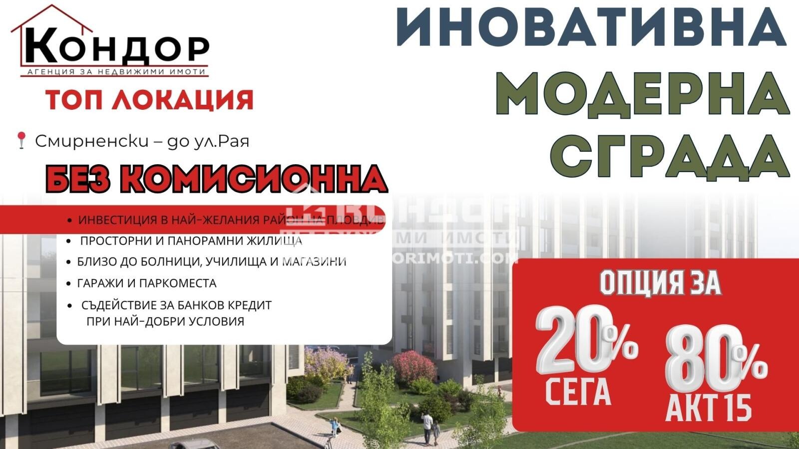 Продава 3-СТАЕН, гр. Пловдив, Христо Смирненски