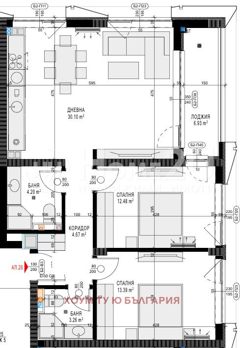 Myytävänä  2 makuuhuonetta Sofia , Krasno selo , 109 neliömetriä | 69298377 - kuva [2]