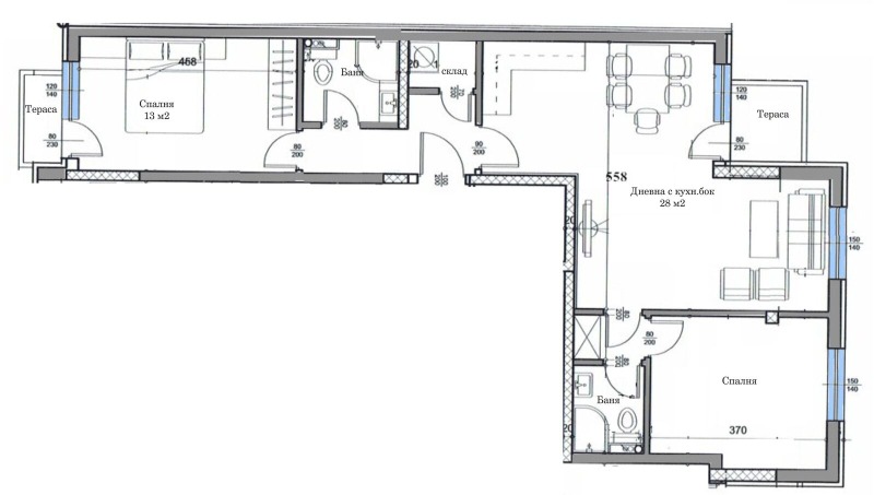 En venta  2 dormitorios Plovdiv , Tsentar , 99 metros cuadrados | 49438293 - imagen [5]