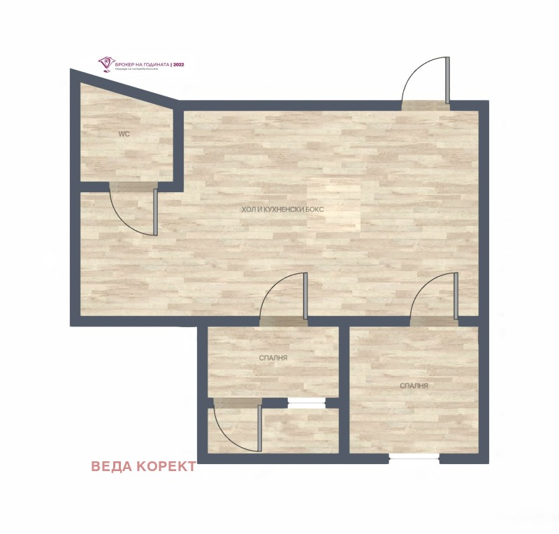 In vendita  2 camere da letto Sofia , Zona B-5 , 87 mq | 78262318 - Immagine [4]