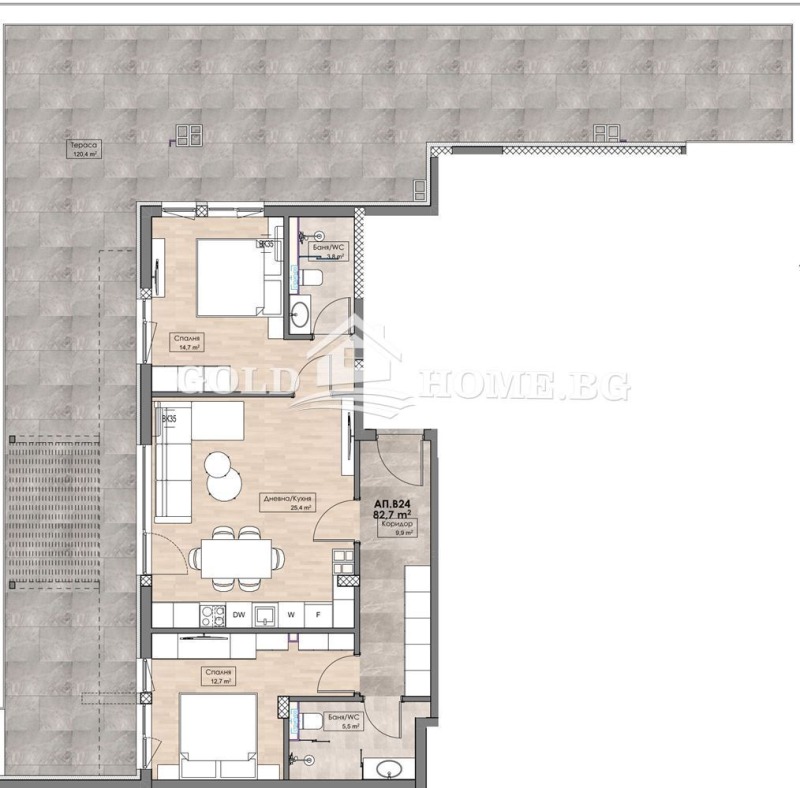 Til salg  2 soveværelser Plovdiv , Karshiyaka , 114 kvm | 21213446 - billede [6]