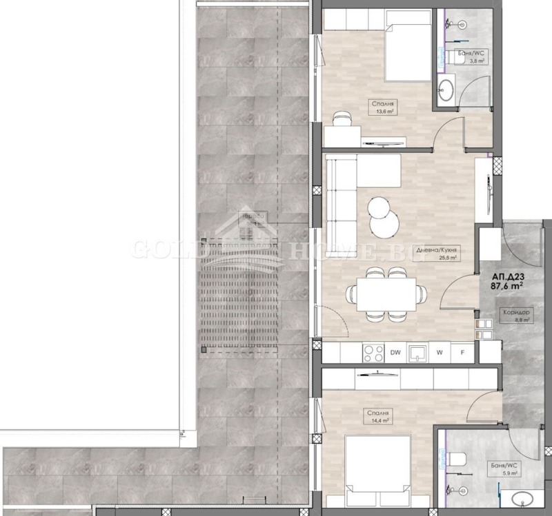 Til salg  2 soveværelser Plovdiv , Karshiyaka , 114 kvm | 21213446 - billede [4]
