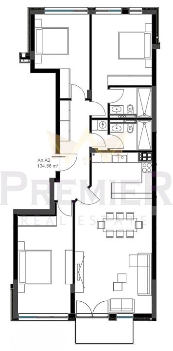 Myytävänä  3 makuuhuonetta Varna , Briz , 160 neliömetriä | 94159614