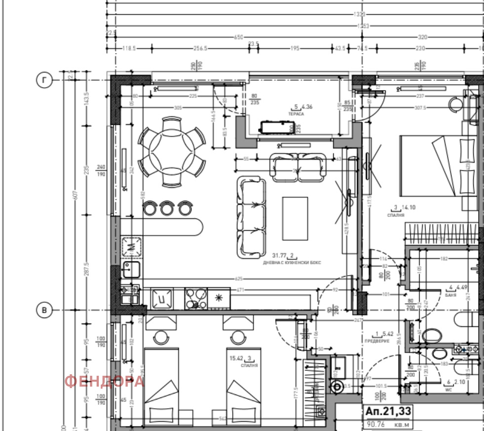 Продава 3-СТАЕН, гр. София, Малинова долина