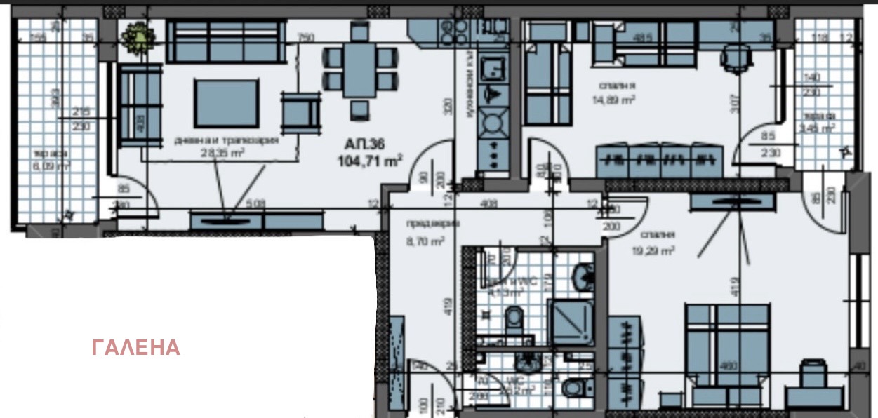 Продава 3-СТАЕН, гр. Пловдив, Младежки Хълм, снимка 12 - Апартаменти - 54224211