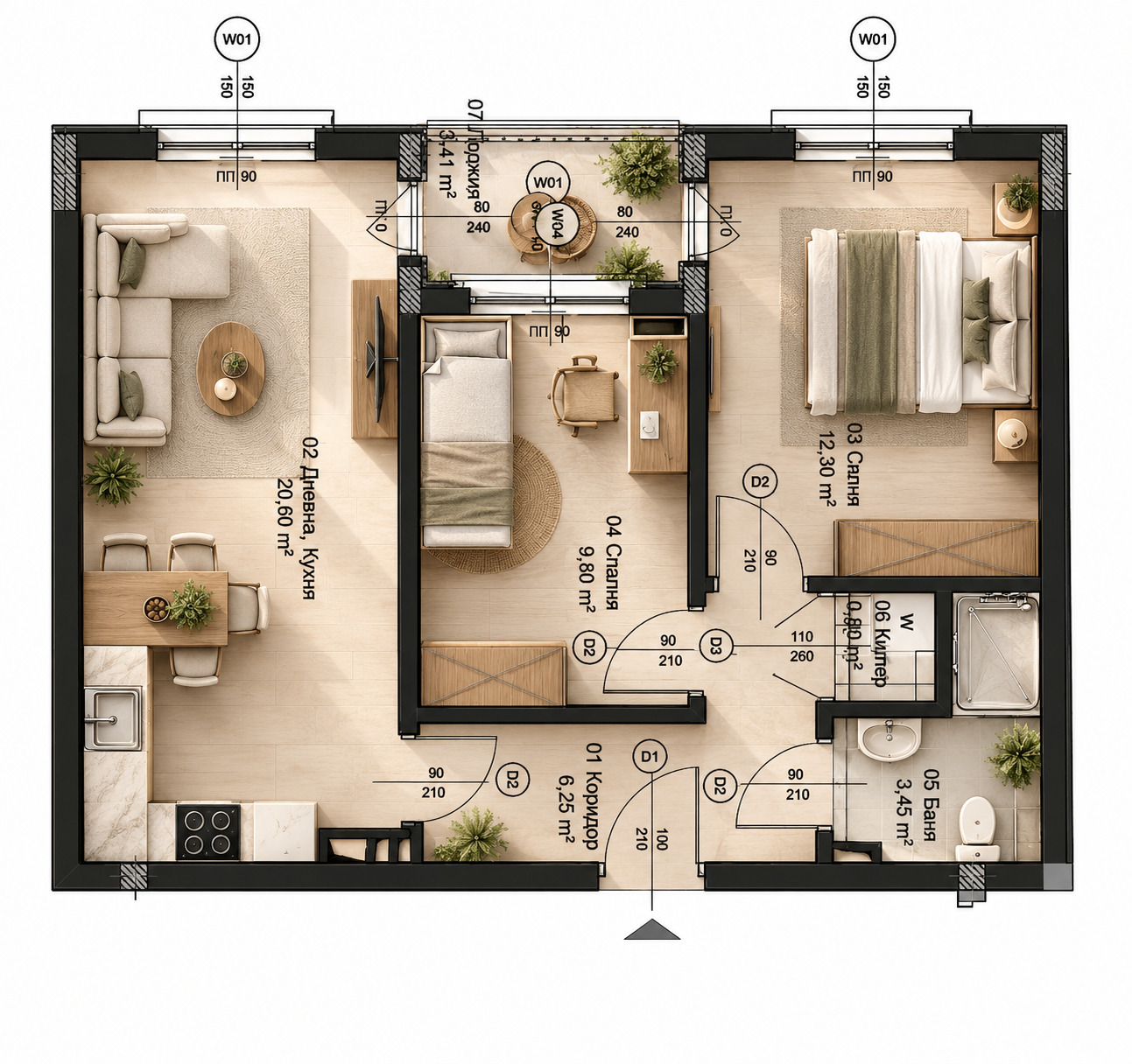 Продава 3-СТАЕН, гр. Варна, Възраждане 3, снимка 4 - Апартаменти - 56580038