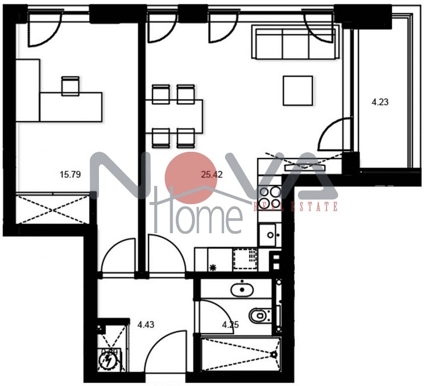 Продава 2-СТАЕН, гр. Варна, Цветен квартал, снимка 2 - Апартаменти - 44209473