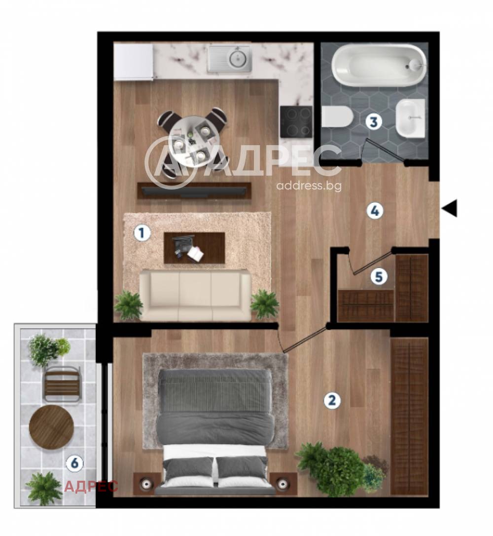 Продава 2-СТАЕН, гр. Варна, к.к. Чайка, снимка 4 - Апартаменти - 54354198