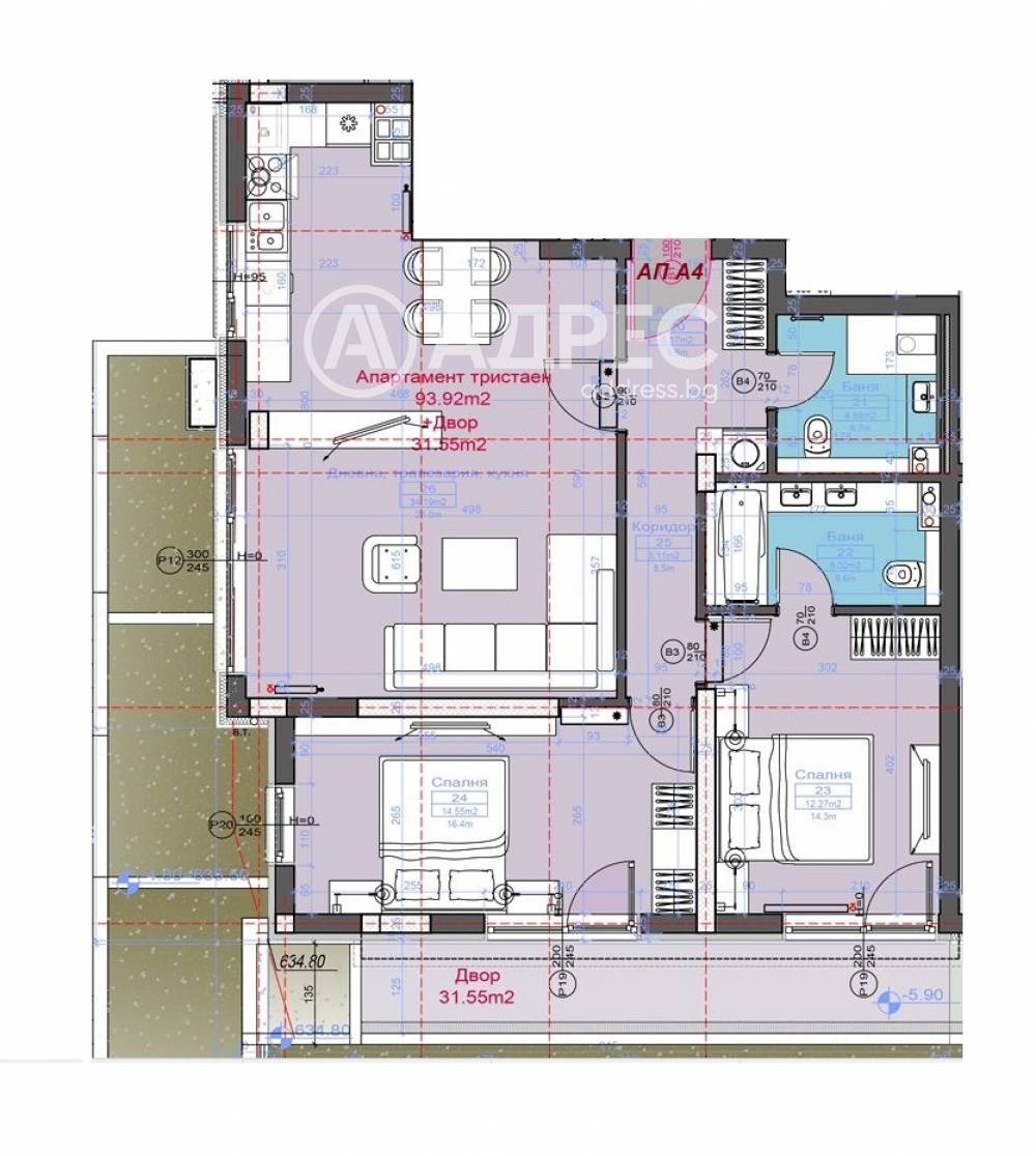 Продава 3-СТАЕН, гр. София, Бояна, снимка 2 - Апартаменти - 53228122