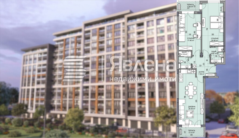 Продава 3-СТАЕН, град Пловдив, Гагарин • 155500 € / 304131.57 лв. • 47847430 1