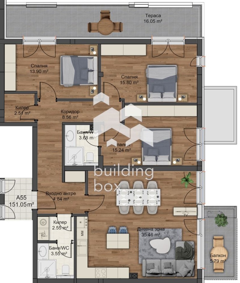 En venta  3 dormitorios Plovdiv , Komatevski vazel , 186 metros cuadrados | 58149538 - imagen [2]