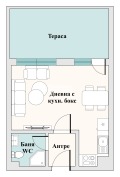 Продава 1-СТАЕН, гр. Пловдив, Кючук Париж, снимка 2