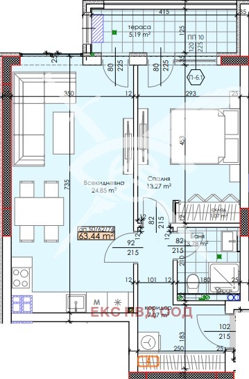 Продава  2-стаен град Пловдив , Тракия , 74 кв.м | 36459442