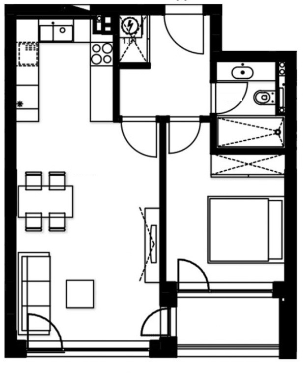 Продава 2-СТАЕН, гр. Варна, ХЕИ, снимка 17 - Апартаменти - 55570462